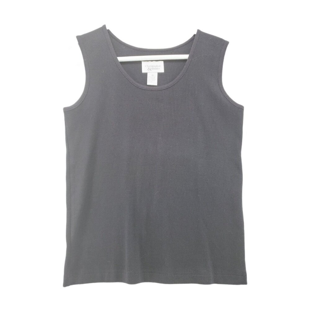 CHRISTOPHER & BANKS Women's Sleeveless Top Black Size Medium